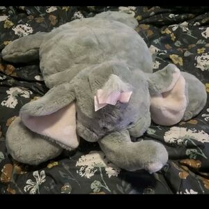 Chosun Gray Plush Elephant Dog 30" Stuffed Animal Jumbo Vintage Zoo
